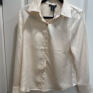 Sincerely Jules Satin Cream Blouse
